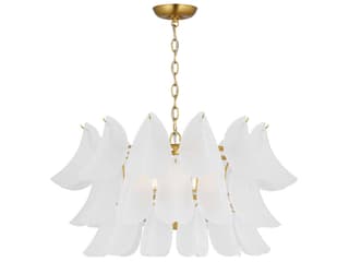 Visual Comfort Studio Chloe 5-Light Burnished Brass Chandelier