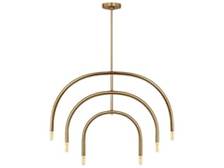 Hadden 6-Light Chandelier in Satin Brass
