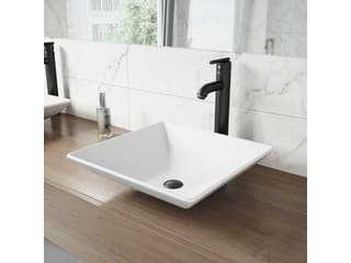 Vigo Seville Matte Black 1-Handle Vessel Bathroom Faucet
