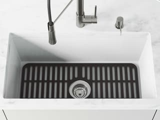 Vigo Matte Black Silicone Protective Bottom Grid For Single Basin Sink