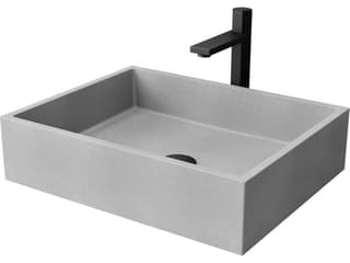 Vigo Coca Rectangular Bathroom Vessel Sink with Nova Vessel Faucet and Pop-Up Drain