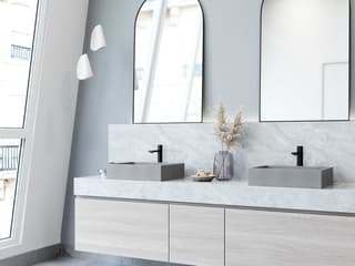 Vigo Coca Rectangular Bathroom Vessel Sink with Nova Vessel Faucet and Pop-Up Drain
