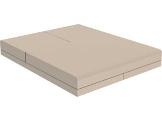 Pixel Outdoor Daybed in Matte Creme Polyethylene with Folding Backrests by Ramón Esteve