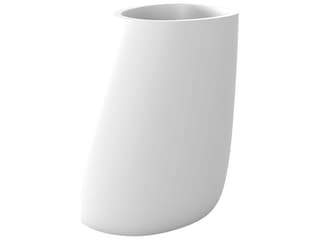 Stone Polyethylene Planter in Matte Ice