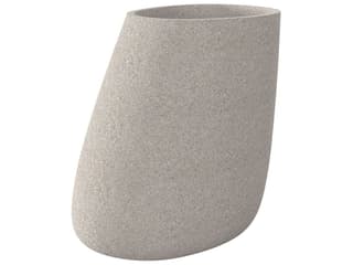 Vondom Stone Polyethylene Resin Planter in Granite Ecru