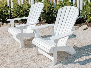 Windward Design Group Adirondack Recycled Plastic Outdoor Patio Lounge Set