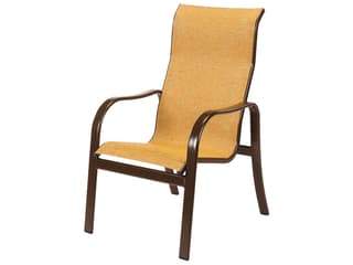 Windward Design Group Sonata Sling Aluminum High Back Outdoor Dining Chair