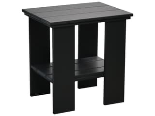 Contemporary Recycled Plastic Rectangular Outdoor End Table
