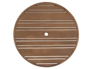 Woodard Extruded Aluminum Tri-Slat Round Table Top with Umbrella Hole