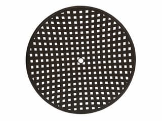 Woodard Cast Aluminum Thatch Round Table Top with Umbrella Hole
