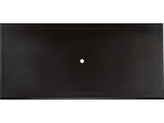 Woodard Solid Cast Aluminum Rolled Edge Rectangular Table Top with Umbrella Hole