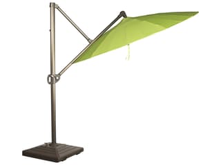 Woodard Aluminum 10 Foot Square Cantilever Outdoor Patio Umbrella