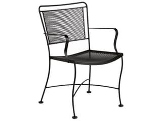 Constantine Wrought Iron Patio Dining Arm Chair