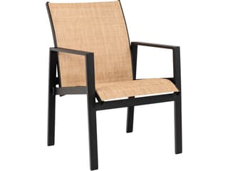 Woodard Hudson Sling Aluminum Outdoor Dining Arm Chair