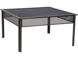 Jax Wrought Iron Square Micro Mesh Top Outdoor Coffee Table