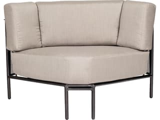 Woodard Jax Wrought Iron Corner Patio Lounge Chair