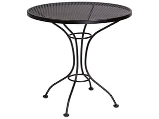 Parisienne Wrought Iron Round Mesh Top Outdoor Bistro Table