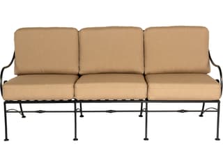 Woodard Sheffield Cushion Wrought Iron Outdoor Sofa