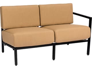 Woodard Salona Cushion By Joe Ruggiero Aluminum Right Arm Outdoor Patio Loveseat
