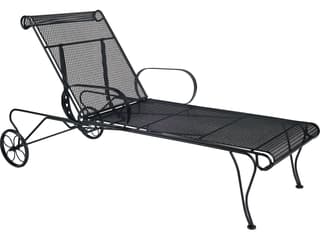 Woodard Universal Wrought Iron Adjustable Outdoor Chaise Lounge