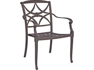 Wiltshire Cast Aluminum Stackable Outdoor Patio Dining Arm Chair