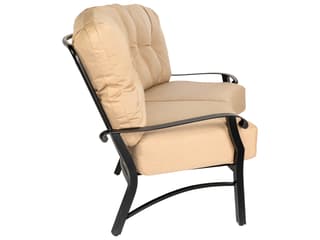 Woodard Cortland Cushion Aluminum Crescent Patio Loveseat