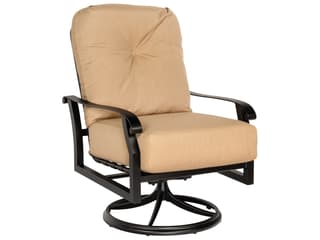 Woodard Cortland Cushion Aluminum Swivel Rocker Outdoor Lounge Chair