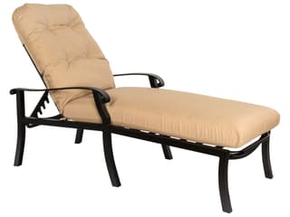 Woodard Cortland Cushion Aluminum Adjustable Outdoor Chaise Lounge