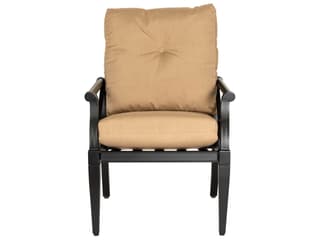 Woodard Andover Cushion Aluminum Outdoor Patio Dining Arm Chair