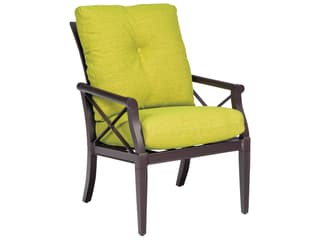 Woodard Andover Cushion Aluminum Outdoor Patio Dining Arm Chair