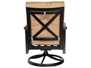 Woodard Andover Cushion Aluminum Swivel Rocker Patio Dining Arm Chair