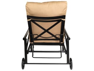 Woodard Andover Cushion Aluminum Adjustable Outdoor Patio Chaise Lounge in Waterfall