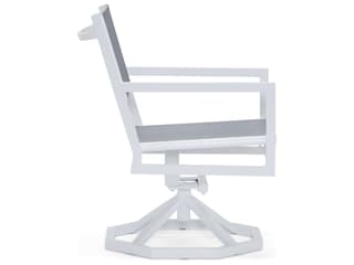 Woodard Palm Coast Sling Aluminum Swivel Rocking Outdoor Dining Chair