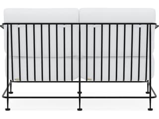 Woodard Reed Wrought Iron Cushion Loveseat