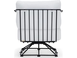 Woodard Reed Steel Swivel Outdoor Patio Lounge Chair