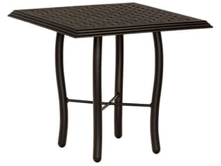 Woodard Thatch Aluminum Square Outdoor End Table