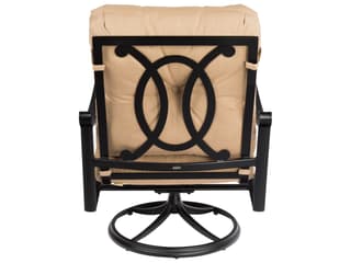 Woodard Belden Cushion Aluminum Big Mans Swivel Rocker Outdoor Patio Lounge Chair