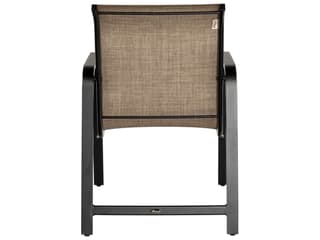 Woodard Landings Sing Aluminum Stackable Outdoor Patio Dining Arm Chair