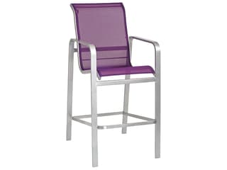 Woodard Landings Sling Aluminum Outdoor Bar Stool