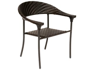 Whitecraft Barlow Wicker Stackable Patio Dining Arm Chair