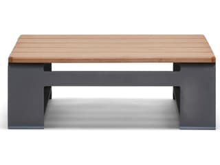 Woodard Gather Aluminum Rectangular Outdoor Side Table with NexTeak Top