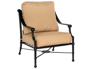 Woodard Delphi Cushion Cast Aluminum Outdoor Patio Lounge Chair