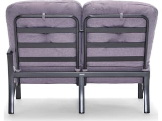 Woodard Fremont Cushion Aluminum Sectional Right Arm Outdoor Patio Loveseat
