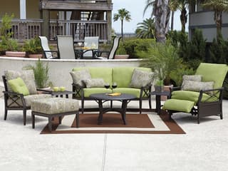 Woodard Andover Cushion Aluminum Outdoor Patio Lounge Set