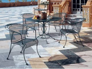 Woodard Briarwood Wrought Iron Outdoor Patio Dining Set