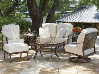 Woodard Casa Cast Aluminum Outdoor Lounge Set