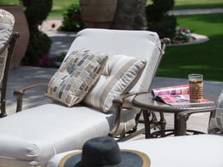 Woodard Delphi Cushion Cast Aluminum Patio Lounge Set