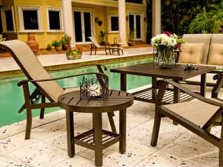 Woodard Cortland Sling Aluminum Patio Lounge Set