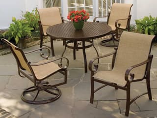 Woodard Belden Sling Aluminum Outdoor Dining Set