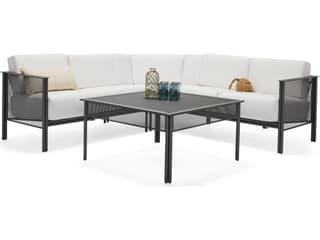 Woodard Jax Wrought Iron Cushion Lounge Set